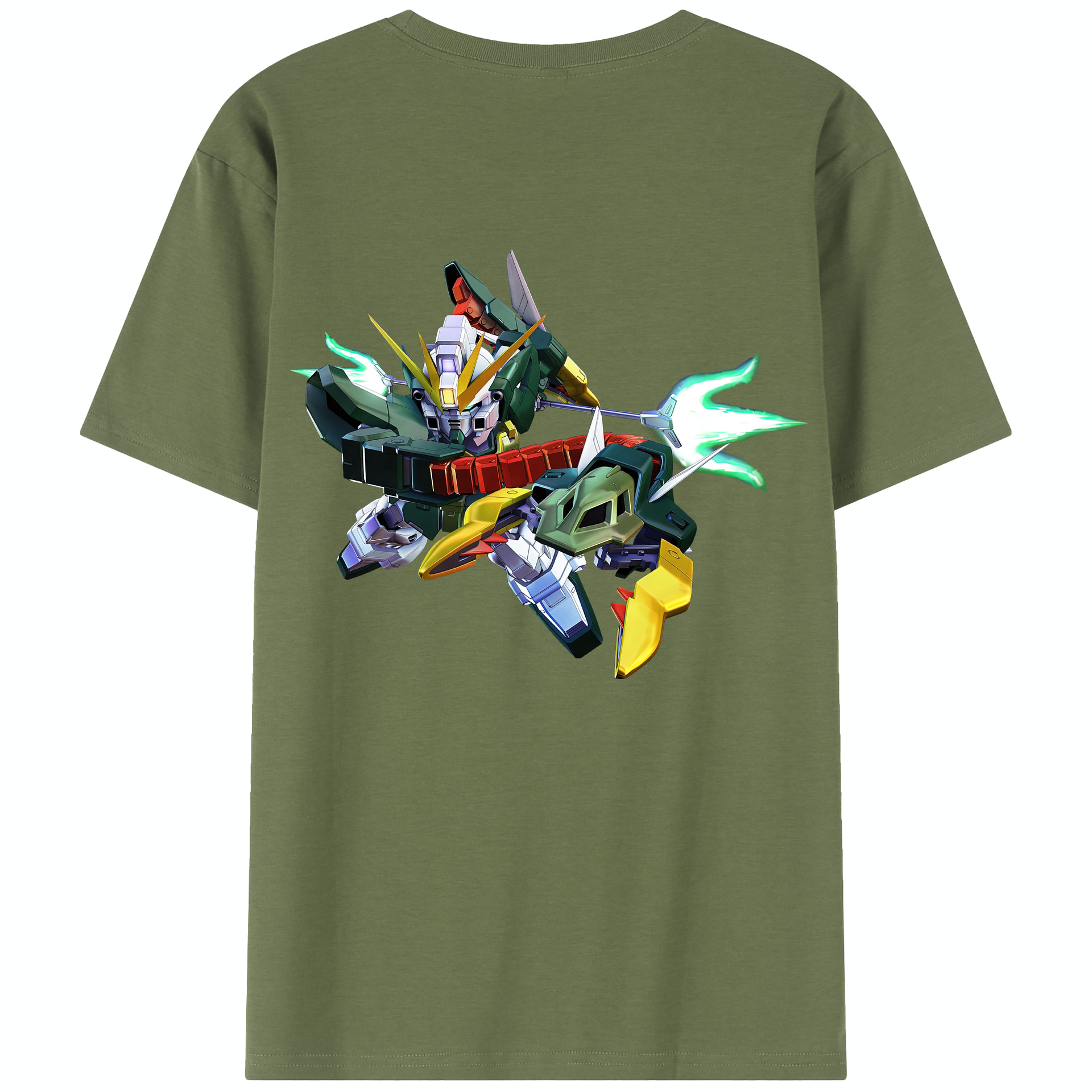（画像用） 機動戦士ガンダム Mobile Suit Gundam 綿100％半袖Tシャツ（背面プリント）